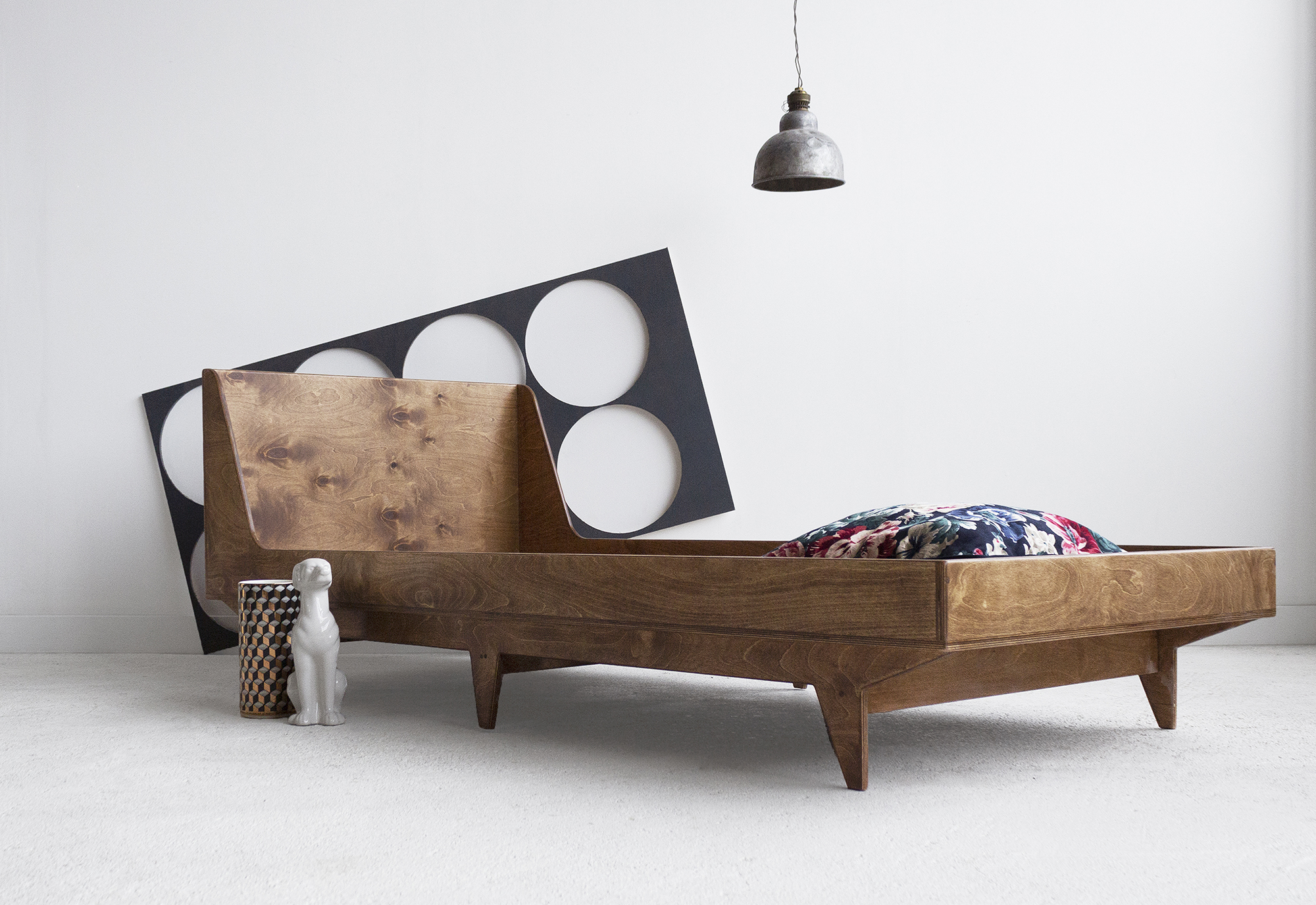 wood republic pojedyncze drewniane łóżko z drewna sklejki do sypialni