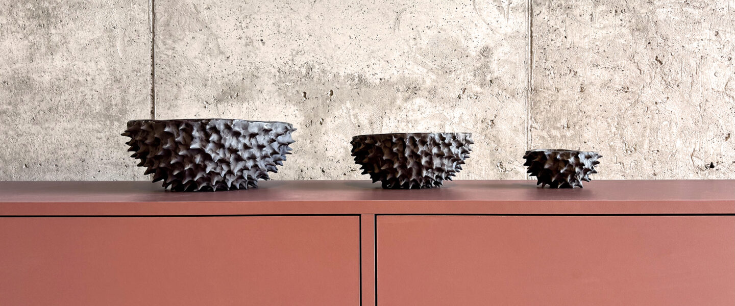 japandi minimal tv unit szafka rtv cabinet living room terakota płyta terracota